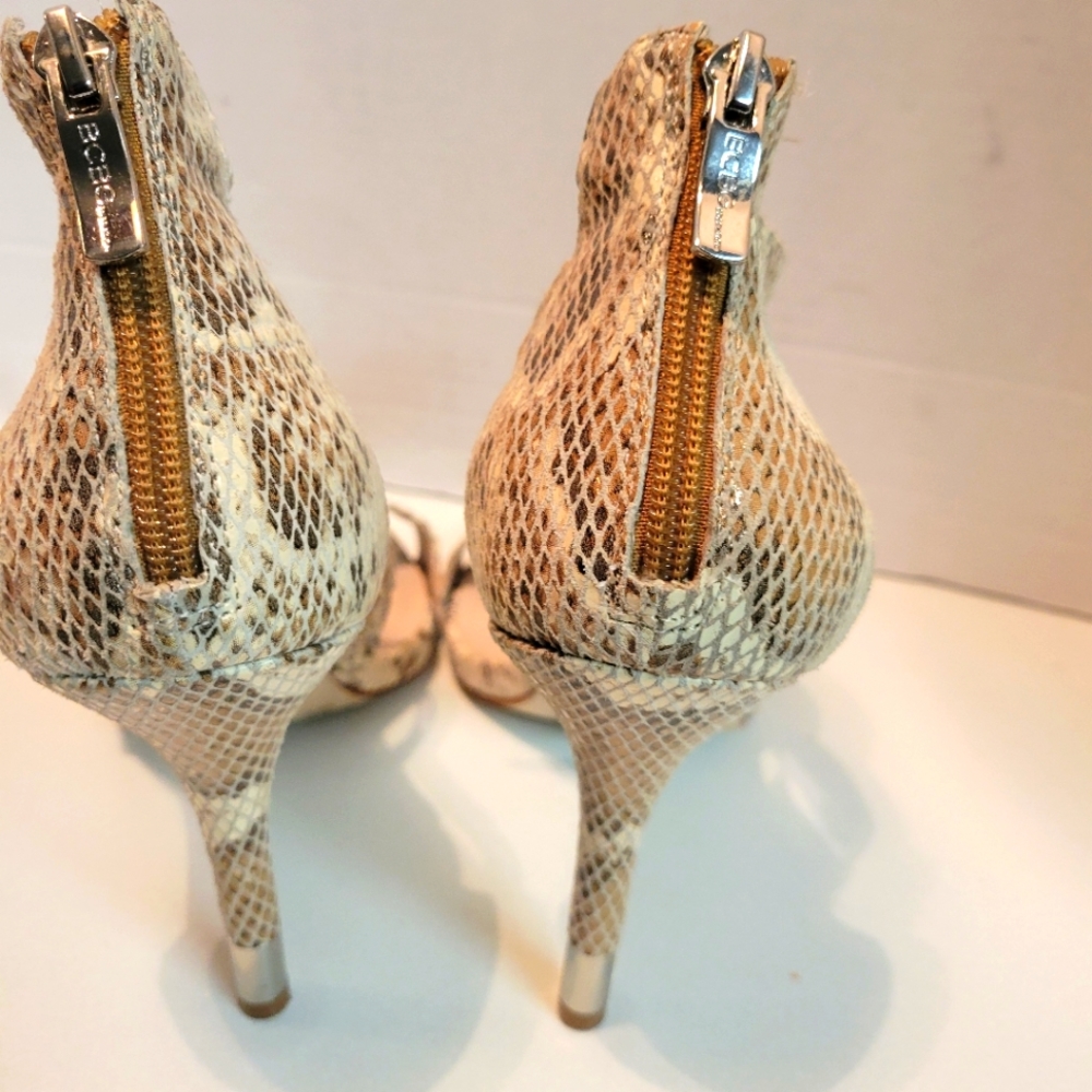 Bcbg Python Print Heels Size 10 - image 2